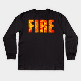 Fire Kids Long Sleeve T-Shirt